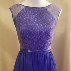 Aidan Mattox Blue Dress Size 8